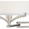 Possini Euro Design Tremont Modern Swing Arm Wall Lamp Brushed Nickel Metal Plug-in Light Fixture White Drum Shade for Bedroom Bedside Living Room - 3 of 4