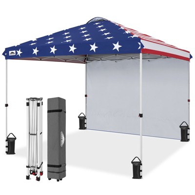 EAGLE PEAK Pop Up Canopy Tent with 1 Sidewall, Easy Setup Event Tent
