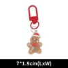 Unique Bargains Christmas Keychain Lobster Clasp Alloy Resin Colorful 1 Pc - 2 of 3