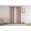 Kate Aurora 2 Piece Pastel Florinda Floral Grommet Top Window Curtain Panels - 84 in. Long - 2 of 4