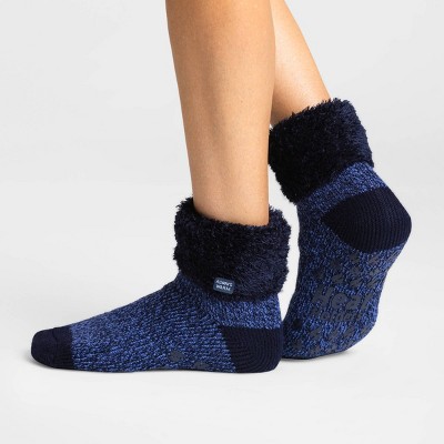 Womens Target Snowman Slippers Socks 307FG 