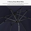 PURPLE LEAF Patio Umbrella Outdoor Table Umbrella Aluminum Frame Market Umbrella Sun Umbrella with 8 Sturdy Ribs - 4 of 4