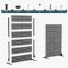 PexFix 72 in. x 47 in. Outdoor Metal Privacy Screen Garden Fence in Square Pattern in Black - 2 of 4