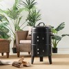 Tangkula 3 in 1 Vertical Charcoal BBQ Smoker Grill Separable w/ Built-in Thermometer - 3 of 4