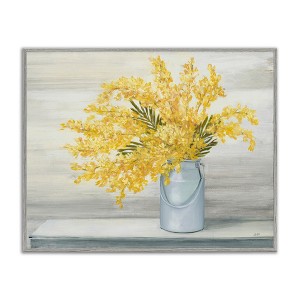 Stupell Industries Golden Fall Floral Bouquet in Country Milk Tin Framed Giclee Art - 1 of 4