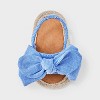 Baby Girls' Chambray Bow Ankle Strap Sandals - Cat & Jack™ Blue - 3 of 4