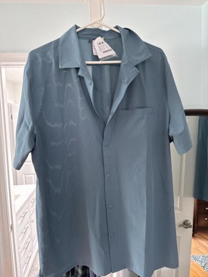 Fintech Deep Sea Men's Woven Long Sleeve Shirt - 2xl - Powder Blue : Target