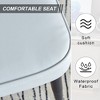 NicBex Modern PU Leather Upholstered Armless Set of 2/4 Dining Chairs with Metal Legs,Minimalist Office Chairs,Living Room Side Chairs - 4 of 4