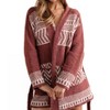 Women's Cozy Aztec Cardigan - Blue B - 2 of 4