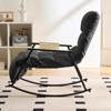 Mjkone Adjustable Rocking Chair,Modern Lounge Nursery with Iron Frame - 3 of 4