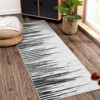 Washable Runner Rug 2 x 6 Modern Striped Hallway Rug with Non-Slip Backing, Linear Geometric Accent Rug, Stain-Resistant Low Pile Area Rug for - 3 of 4