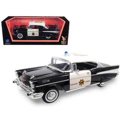 1957 Chevrolet Bel Air Police 1/18 Diecast Model Car by Road Signature