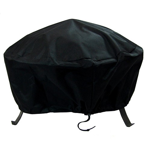 36 Round Heavy Duty Fire Pit Cover Black Sunnydaze Decor Target