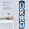 Big Dot of Happiness Blue Graduation Banner - Vertical Shaped Banner Decorations - 2 of 4