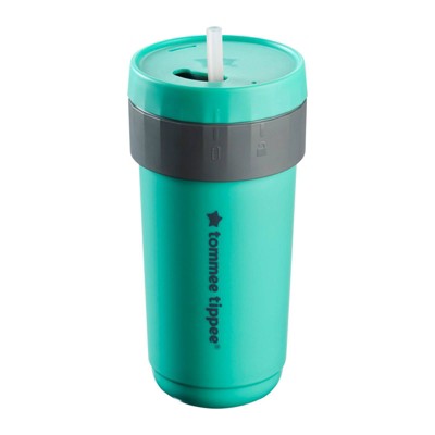 Image of Tommee Tippee 10oz Insulated 3-in-1 Convertible Cup - Aqua Green