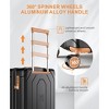 SUGIFT Luggage Set with Backpack – 20" Carry-On PC Hardshell Suitcase with Travel Backpack, Spinner Wheels, TSA Lock - 4 of 4