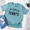Simply Sage Market Life Is Better With Tennis Short Sleeve Tee - 3 of 4