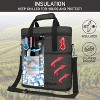 OPUX 3 Bottle Wine Carrier Tote, Insulated Leakproof Cooler Travel Bag, Portable Picnic BYOB Beach Party Gift Christmas - 2 of 4