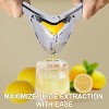 Lemon Squeezer Stainless Steel, Heavy - duty Lime Squeezer, Manual Juicer for Lemon Citrus Lime Orange, Easy Squeeze Fold, Handheld citrus Squeezer - 2 of 4