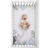NoJo Tropical Princess Elephant/Jungle Pink and Green 100% Cotton Photo Watercolor Crib Sheet - 2 of 4