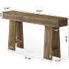 Tribesigns 63-Inch Solid Wood Console Table with Triangle Legs, Farmhouse Hallway Tables for Entryway, Foyer, Living Room - 3 of 4