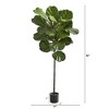 Nearly Natural 52-in Fiddle Leaf Artificial Tree - 2 of 3