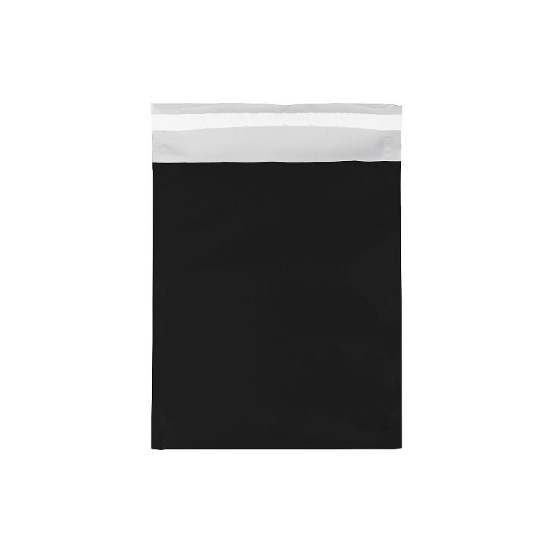 JAM Paper 9 x 12 Open End Catalog Foil Envelopes w/Self-Adhesive Closure Black 01323290B, 1 of 2