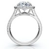 Pompeii3 Certified 3 3/4Ct Pear Shape Diamond Engagement Ring 14k Gold or Pt Lab Created - 2 of 4