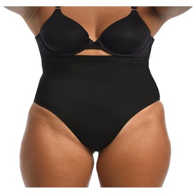 InstantFigure Hi-waist Plus Size panty with thong back WP019TC