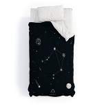 Cuss Yeah Designs Libra Star Constellation Comforter Set - Deny Designs