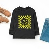 The Juniper Shop SmileyWorld Checkered Lightning Distressed Youth Long Sleeve Tee - 3 of 4