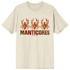 Fantastic Beasts: Secrets of Dumbledore Manticores Creatures Men's Natural Graphic TShirt - 1 of 1