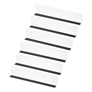 Unique Bargains Acrylic Magnetic L-Shaped Bedroom Kitchen Office Shelf Dividers - 1 of 4
