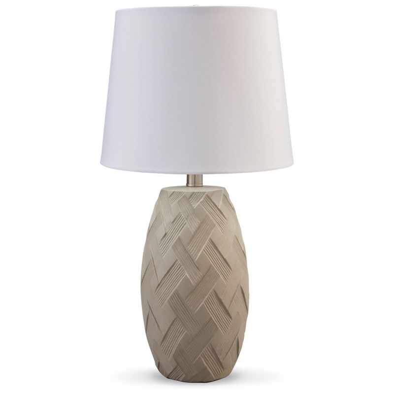 Signature Design by Ashley (Set of 2) Tamner Table Lamps Taupe/White, 1 of 5