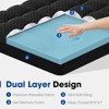 kayamas 3" Double-layer Mattress Topper include 2"  Gel Memory Foam and 1" Pillow Top Mattress Pad Cover with Elastic deep pocket - 4 of 4
