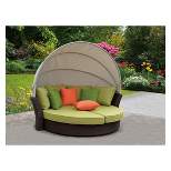 Patio Sofa Lounger with Shade