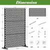 NicBex 1-Panel Room Divider Privacy Screen with Metal Legs for Home & Office, Black - 3 of 4