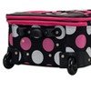 Rockland Escape 4-Piece Softside Upright Luggage Set Telescoping Handles Multi/Pink Dot (14/19/24/28) - 4 of 4