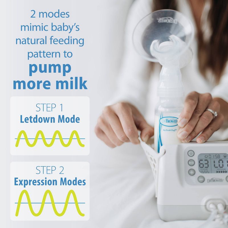 Dr. Brown&#39;s Customflow Double Electric Breast Pump with SoftShape Silicone Shields Hospital Strength, 5 of 25