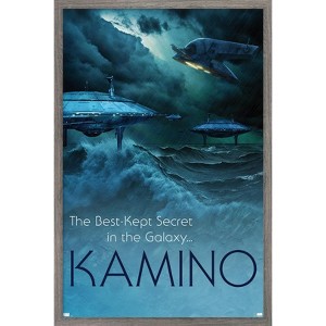 Trends International Star Wars: Kamino - Visit Kamino by Russell Walks 23 Framed Wall Poster Prints - 1 of 4