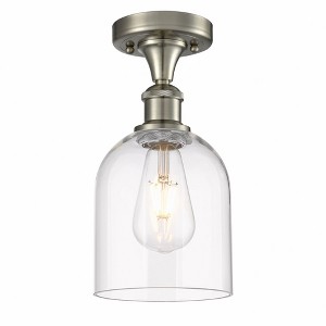 Bella - 1 Light Semi-Flush Mount In Industrial Style-10.75 Inches Tall and 5.5 Inches Wide - 1 of 1