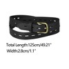 INSPIRE CHIC Women Faux Leather Belt Hollow Waist Belts with Buckle Belts - 3 of 4