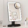 FUNTOUCH Large Lighted Vanity Makeup Mirror with 88 LED Lights 360 °Rotation Touch Screen 10X Magnification Tabletop Mirror - 3 of 4