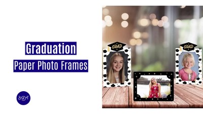 Cherished Moments Grad Cap 4x6 Graduation Paper Photo Frame Set