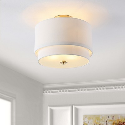 Laconia 16" Gold and Glass LED Flush Mount