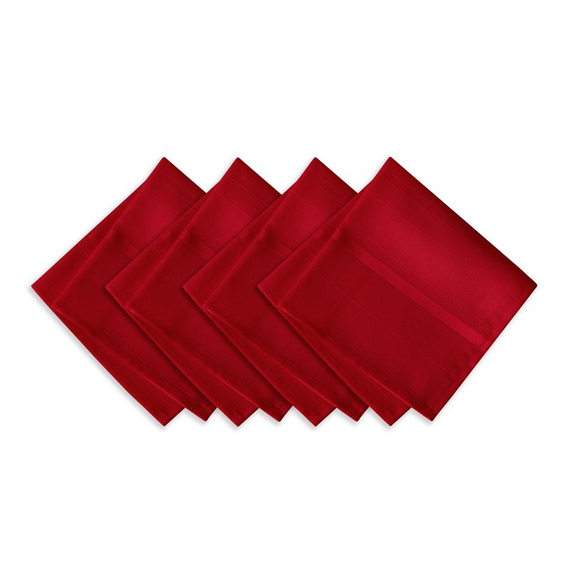 Elegance Plaid Stain Resistant Napkin Set of 4 - 17" x 17" - Elrene Home Fashions, 1 of 5