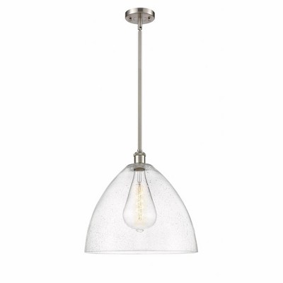 Bristol Glass - 1 Light Pendant In Industrial Style-16.75 Inches Tall and 16 Inches Wide