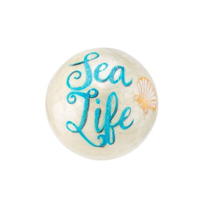 Beachcombers Capiz Ball with Sea Life
