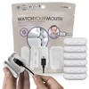 Geddy's Mom: Watch Your Mouth: White - 6 Pack - USB Charger Child Safety Covers - 2 of 4