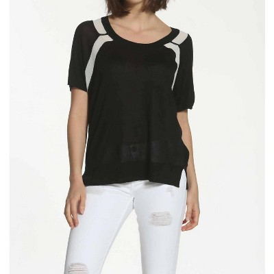Women's Sheer Trim Scoop Top - LABEL+thread